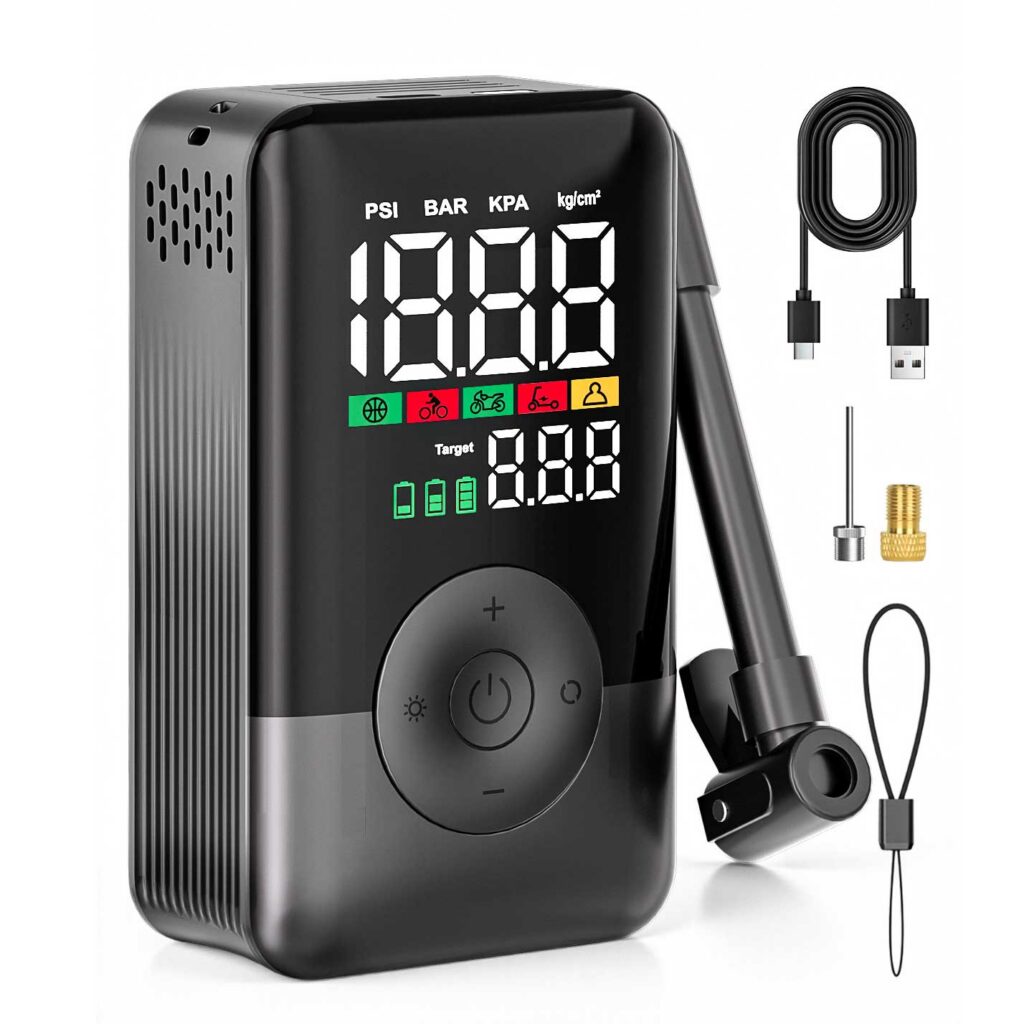 CARSUN Portable Wireless Smart Tire Inflator (17-Cylinder Lithium Battery Model)
