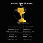 Vehicle-mounted air pump CARSUN Smart Wireless Digital Tire Inflator, Portable Car Tire Air Pump