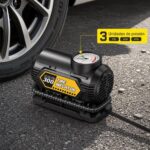 Vehicle-mounted air pump CARSUN T2166 Wired Mechanical Pointer Tire Inflator, 12V Portable Car Tire Air Pump