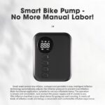 Brushless bicycle pump Ultra-Mini Wireless Portable Air Pump — Brushless Motor, 150 PSI, Digital Display