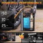 Vehicle-mounted air pump CARSUN Multi-function Car Jump Starter & Tire Inflator 2-in-1 Combo