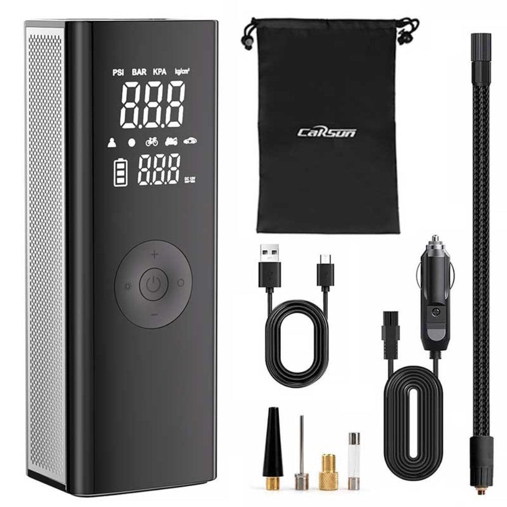 Vehicle-mounted air pump CARSUN T2250 Smart Wireless Digital Air Pump — Dual-Mode Car Tire Inflator