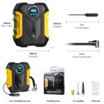 Vehicle-mounted air pump CARSUN Wired Digital Tire Inflator — High-Power 22-Cylinder Air Pump