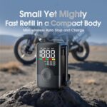 Brushless bicycle pump CARSUN Portable Wireless Smart Tire Inflator (17-Cylinder Lithium Battery Model)