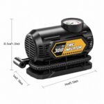 Vehicle-mounted air pump CARSUN T2166 Wired Mechanical Pointer Tire Inflator, 12V Portable Car Tire Air Pump