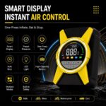 Vehicle-mounted air pump CARSUN Dual-Cylinder Digital Car Tire Inflator (12V Cigarette Lighter Wired Version)