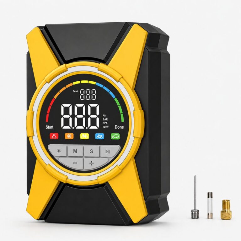 Vehicle-mounted air pump CARSUN Dual-Cylinder Digital Car Tire Inflator (12V Cigarette Lighter Wired Version)