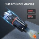 Car Vacuum Cleaner CARSUN Wireless Handheld Car Vacuum Cleaner, 3500PA Portable Mini Handheld Vacuum for Car Interior & Home Use