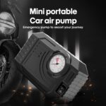 Vehicle-mounted air pump Mini Portable Car Air Compressor — Analog Tire Pressure Gauge & Car Tire Inflator Pump