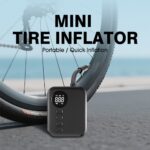 Brushless bicycle pump Ultra-Mini Wireless Portable Air Pump — Brushless Motor, 150 PSI, Digital Display