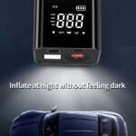 Vehicle-mounted air pump CARSUN T2220 Smart Wireless Digital Air Pump — High-Power Car Tire Inflator