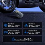Brushless bicycle pump CARSUN Portable Wireless Smart Tire Inflator (17-Cylinder Lithium Battery Model)