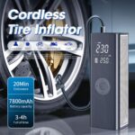 Vehicle-mounted air pump CARSUN T2250 Smart Wireless Digital Air Pump — Dual-Mode Car Tire Inflator