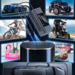Vehicle-mounted air pump Dual-Cylinder High-Power Cordless Car Tire Inflator — 10,400mAh, 120W — Portable Digital Display Air Pump