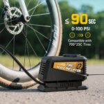 Vehicle-mounted air pump Mini Wired Car Tire Inflator with Mechanical Pointer Gauge, 12V Portable Vehicle Air Compressor Powered by Cigarette Lighter