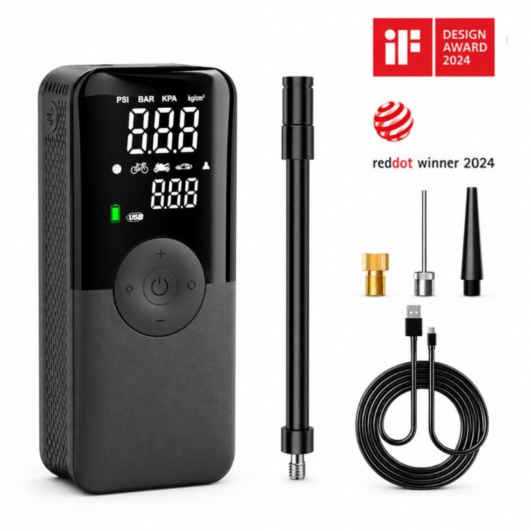Vehicle-mounted air pump CARSUN Portable Wireless Digital Display Air Pump with Power Bank Function