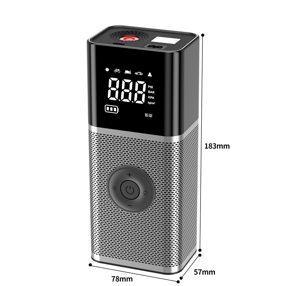 Vehicle-mounted air pump CARSUN T2220 Smart Wireless Digital Air Pump — High-Power Car Tire Inflator