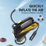 Vehicle-mounted air pump 150 PSI High-Power Digital Car Tire Inflator — Portable Handheld Air Pump