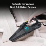 Vehicle-mounted air pump CARSUN 2-in-1 Car Vacuum & Tire Inflator, 12V Multi-function Car Vacuum Air Pump Combo