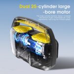 Vehicle-mounted air pump CARSUN Dual-Cylinder Wired Digital Car Air Compressor — High-Power Tire Inflator Pump